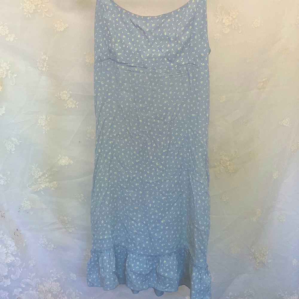 Floral Blue Dress